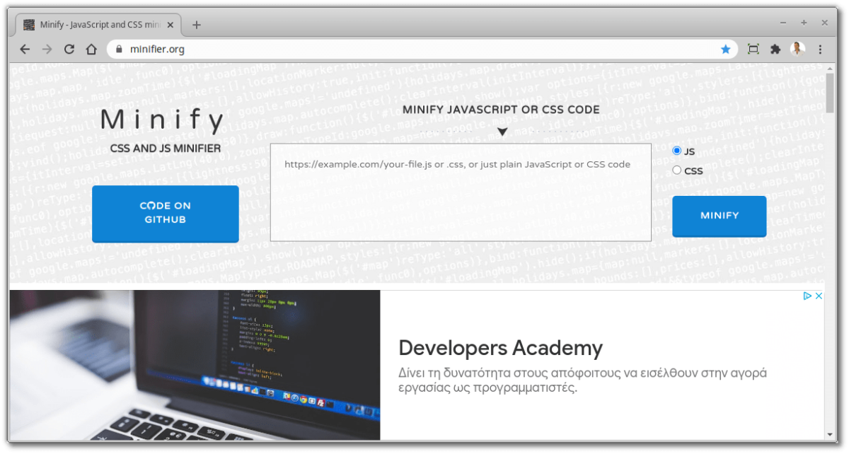 Free Online Developer Tools - Minifier
