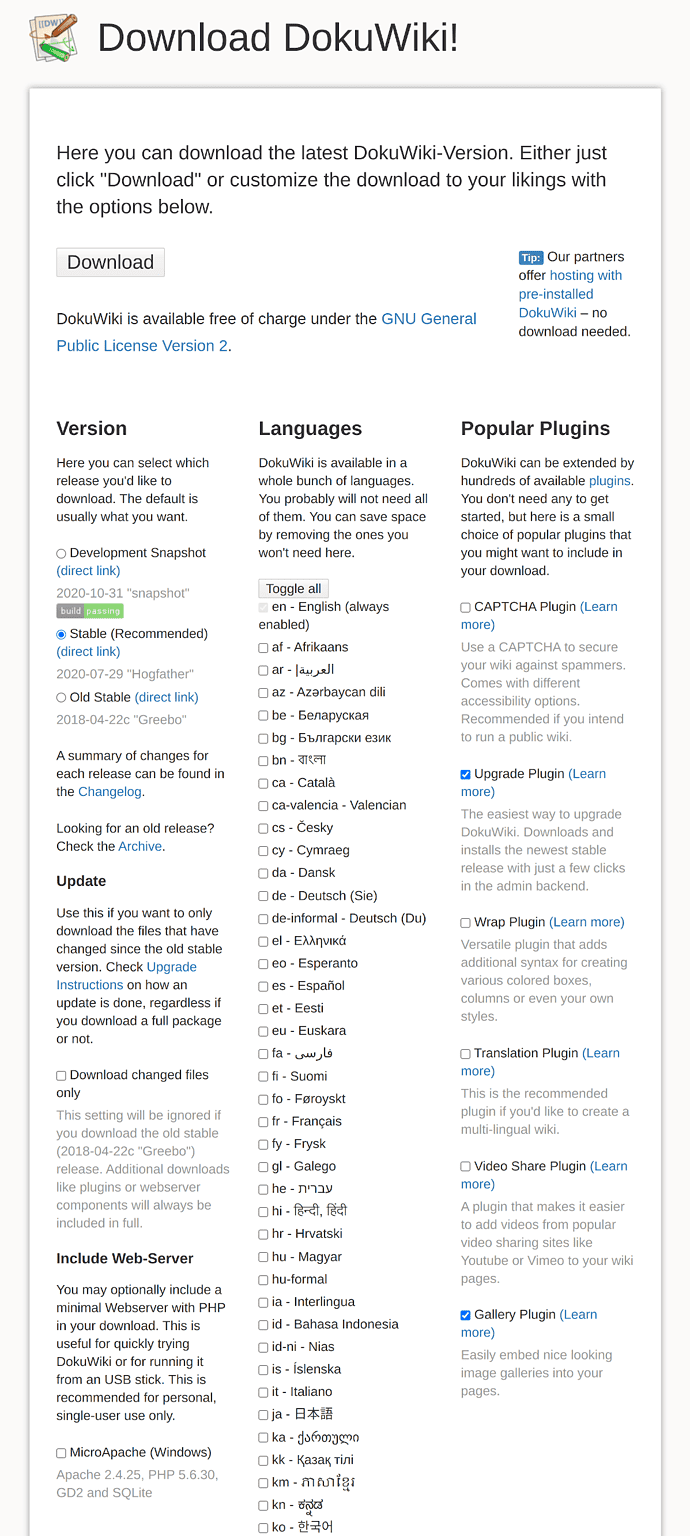 Dokuwiki Setup on Debian/Ubuntu The Easy Guide