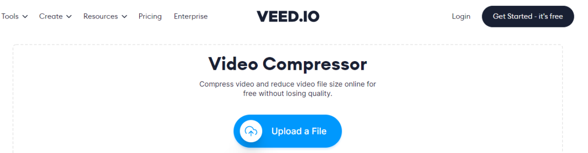 veed.io homepage